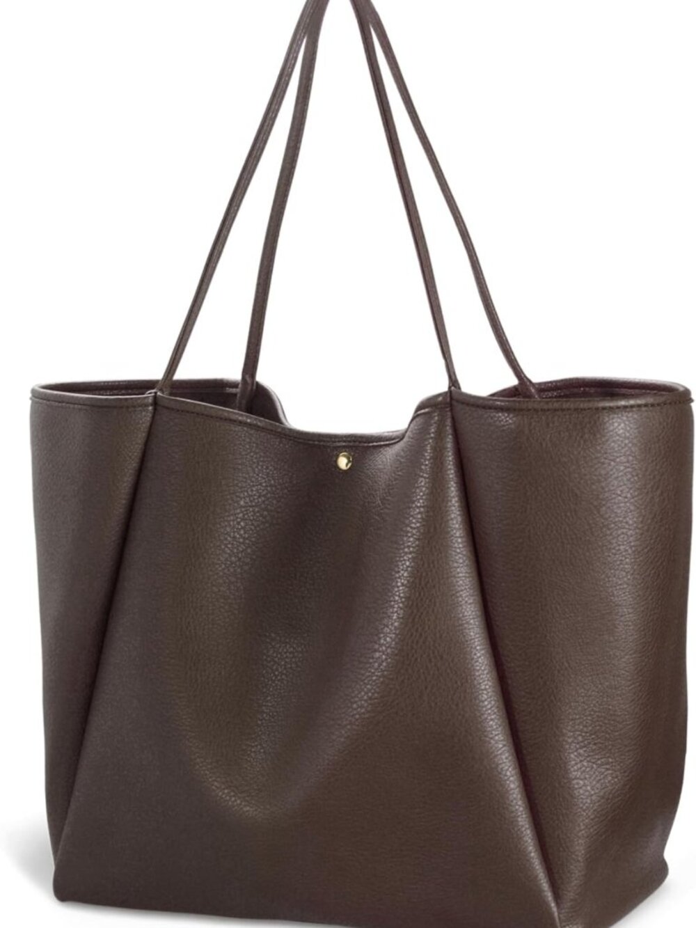 Oversized PU Leather Tote Bag for Women | Stylish Weekender Shopper Purse